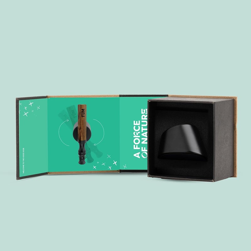 FM Base - Weighted, Magnetic Stand in Onyx Black for Flavored Air Device | Naturally Switch from Bad Habits | Allows You to Spin Your Device - Image 5